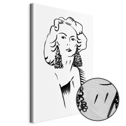 Leinwandbild - Romantic Blonde (1 Part) Vertical