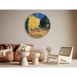 Rundes Bild - Vincent Van Gogh – Café Terrace at Night