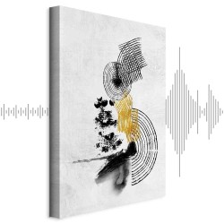 Leinwandbild - Landscape With the Sun (1 Part) Vertical