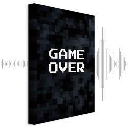 Leinwandbild - Pixel Game Over