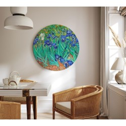 Rundes Bild - Vincent Van Gogh - Irises