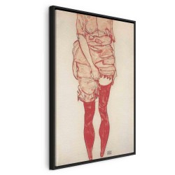 Leinwandbild - Egon Schiele – Standing Woman in Red