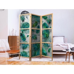 Japanischer Paravent - Leaves on the Concrete I