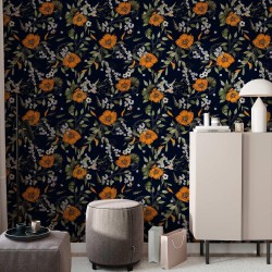 Tapete - Orange Bloom