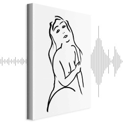 Leinwandbild - Passionate Touch (1 Part) Vertical