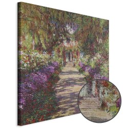 Leinwandbild - Claude Monet – A Pathway in Monets Garden