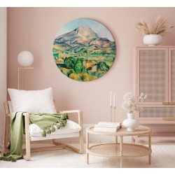 Rundes Bild - Paul Cézanne – Mont Sainte-Victoire