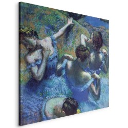 Leinwandbild - Edgar Degas – Blue Dancers II