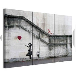 Leinwandbild - Girl With a Balloon by Banksy