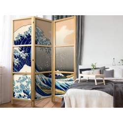 Japanischer Paravent - Great Wave in Kanagawa I