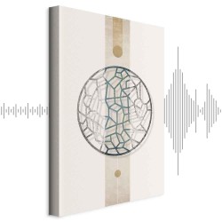 Leinwandbild - Circle with Artistic Details (1-part) - Abstract Shape