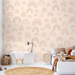 Fototapete - Pastel Rainbows