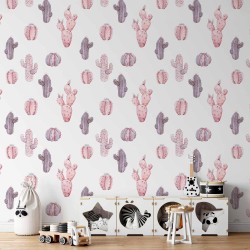 Tapete - Pink Cacti