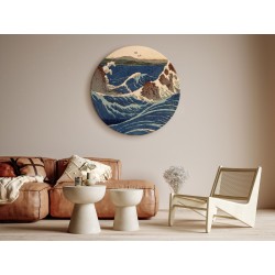 Rundes Bild - Utagawa Hiroshige – Naruto Whirlpool