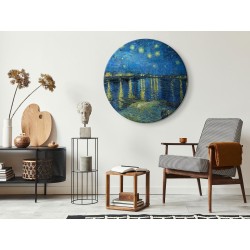 Rundes Bild - Vincent Van Gogh – Starry Night Over the Rhone