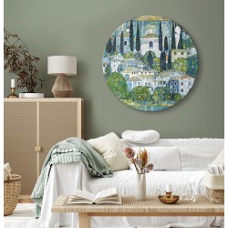 Rundes Bild - Gustav Klimt – Church in Casson