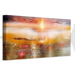 Leinwandbild - Orange Sea