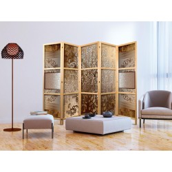 Japanischer Paravent - Golden Flourishes II