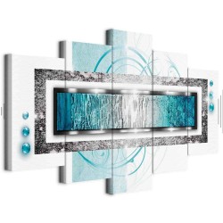 Leinwandbild - Turquoise blizzard