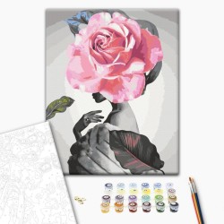 Malen nach Zahlen - Rose and Fur