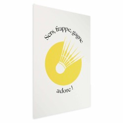 Poster - Shuttlecock Against the Yellow Sun