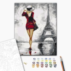 Malen nach Zahlen - Parisian Girl