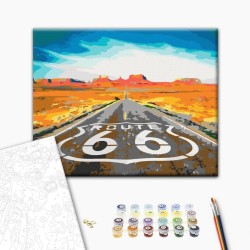 Malen nach Zahlen - Route 66
