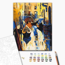 Malen nach Zahlen - Venice (Gondolas)