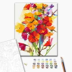 Malen nach Zahlen - Summer Flowers