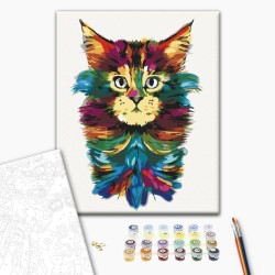 Malen nach Zahlen - Colourful Mane
