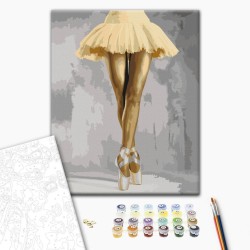Malen nach Zahlen - Yellow Ballerina