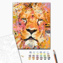 Malen nach Zahlen - Watchful Lion