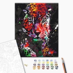 Malen nach Zahlen - Spotted Leopard