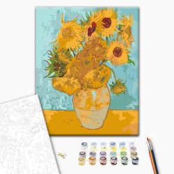 Malen nach Zahlen - Van Goghs Sunflowers