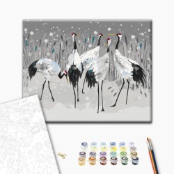 Malen nach Zahlen - Stork Family