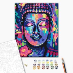 Malen nach Zahlen - Buddhas Crazy Colors