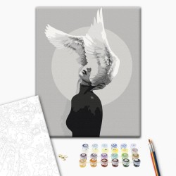 Malen nach Zahlen - Woman With Wings