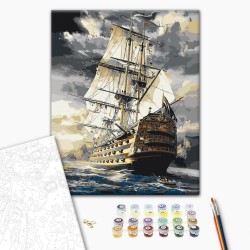 Malen nach Zahlen - Frigate